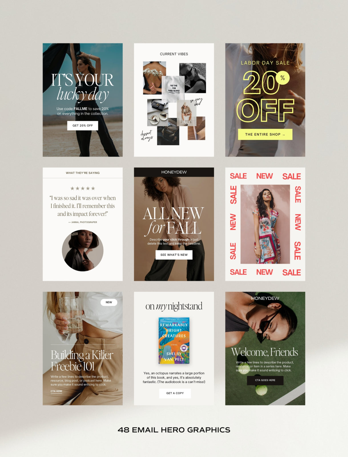 The Canva Email Graphic Templates - Modern Market