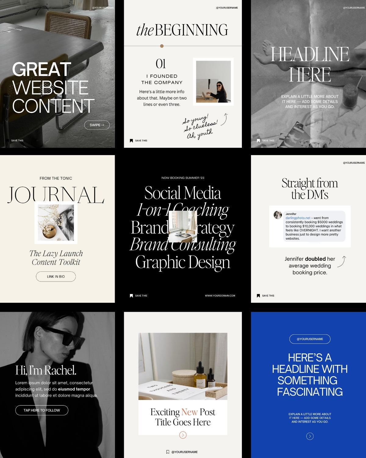 Campari Content Templates (Batch No. 03) - Modern Market