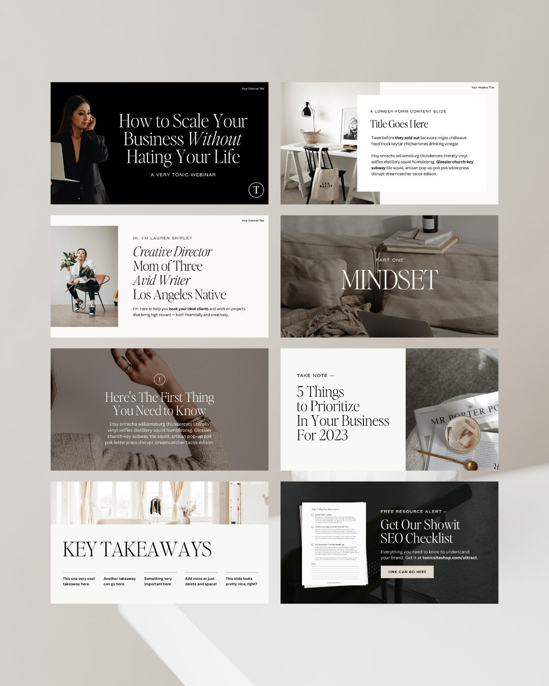 The Speaking + Presentation Canva Slide Deck - Modern Market