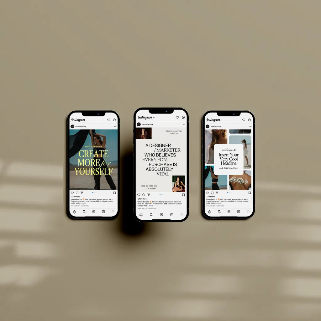 Citrón Canva Content Templates (Batch No. 04) - Modern Market