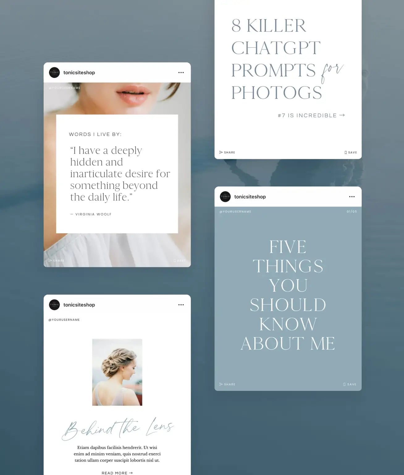 Clover Social Media Canva Templates - Modern Market