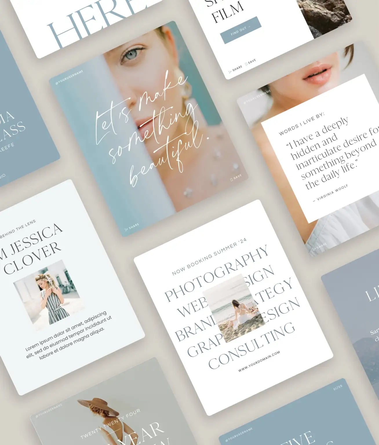 Clover Social Media Canva Templates - Modern Market