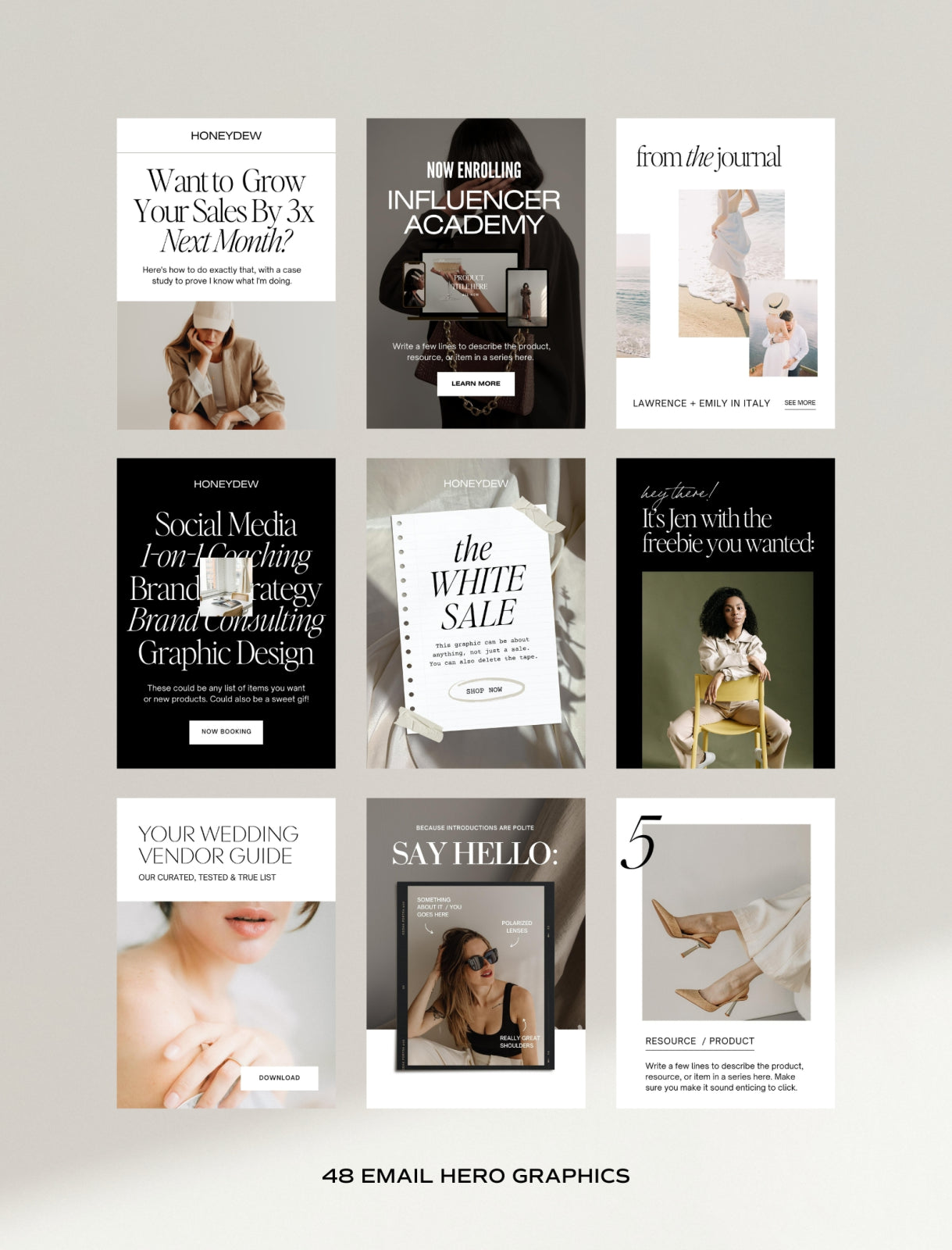 The Canva Email Graphic Templates - Modern Market
