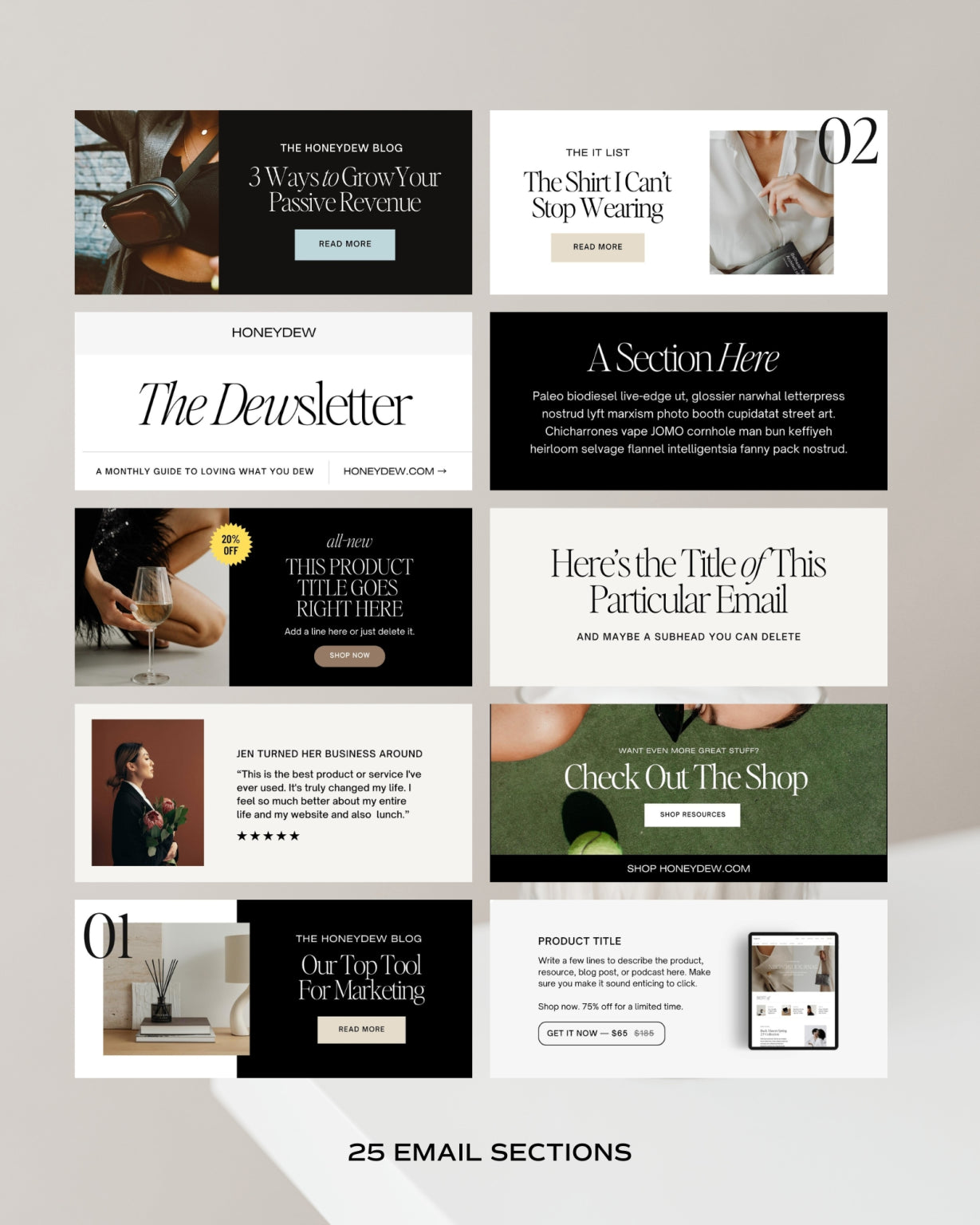 The Canva Email Graphic Templates - Modern Market