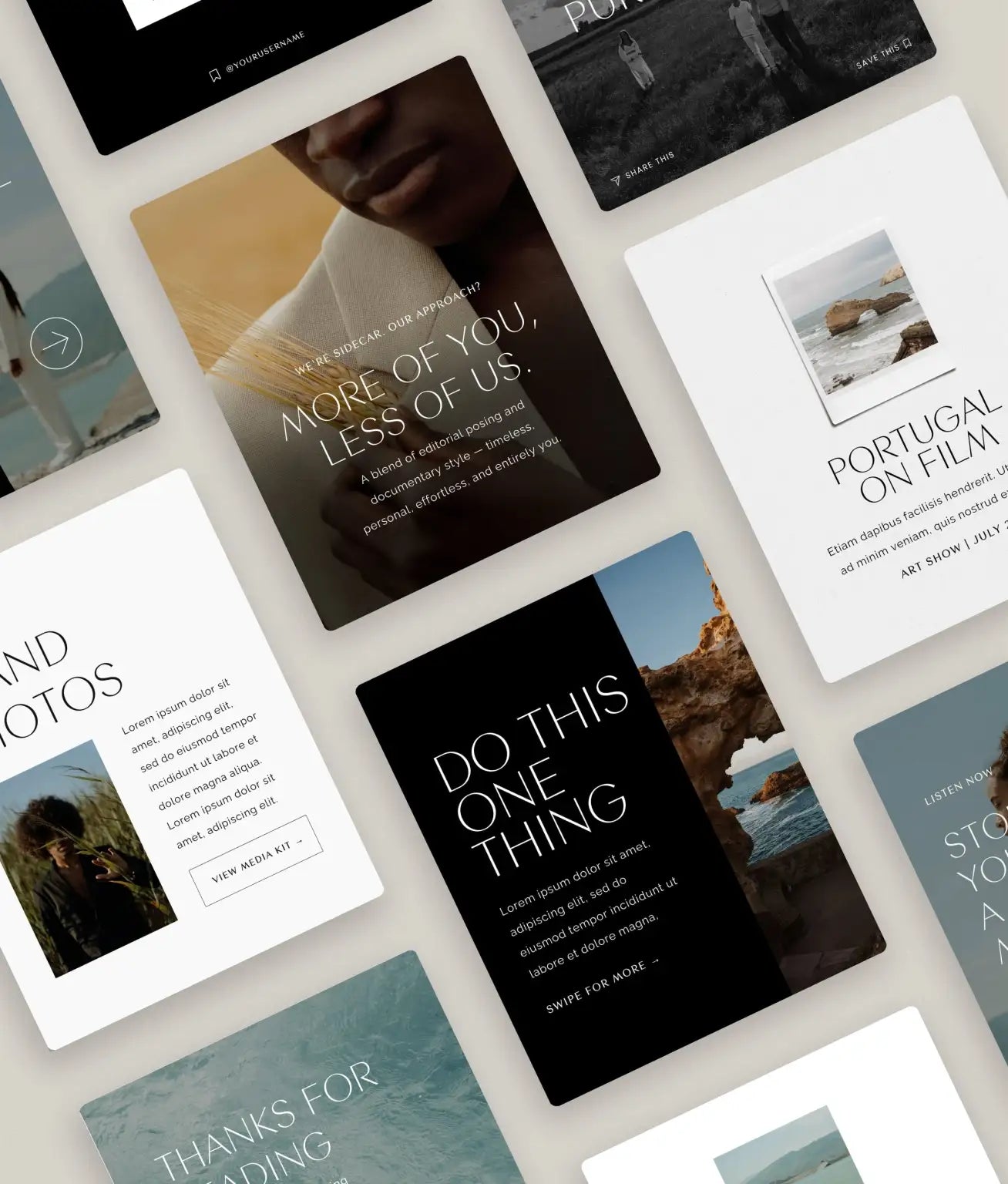 Sidecar Social Media Canva Templates - Modern Market