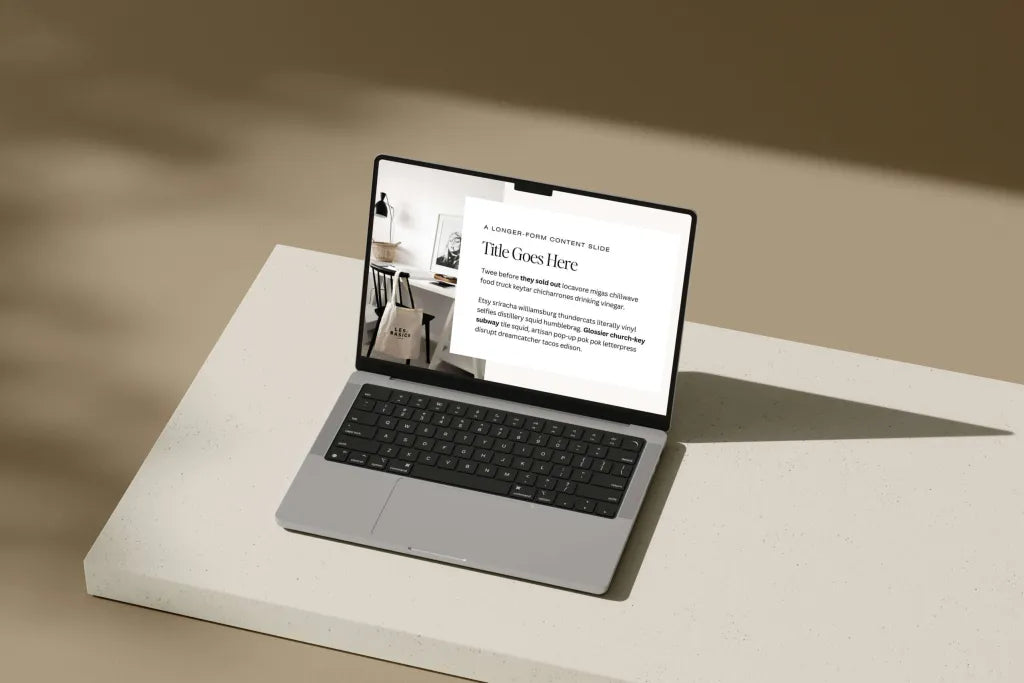 The Speaking + Presentation Canva Slide Deck - Modern Market